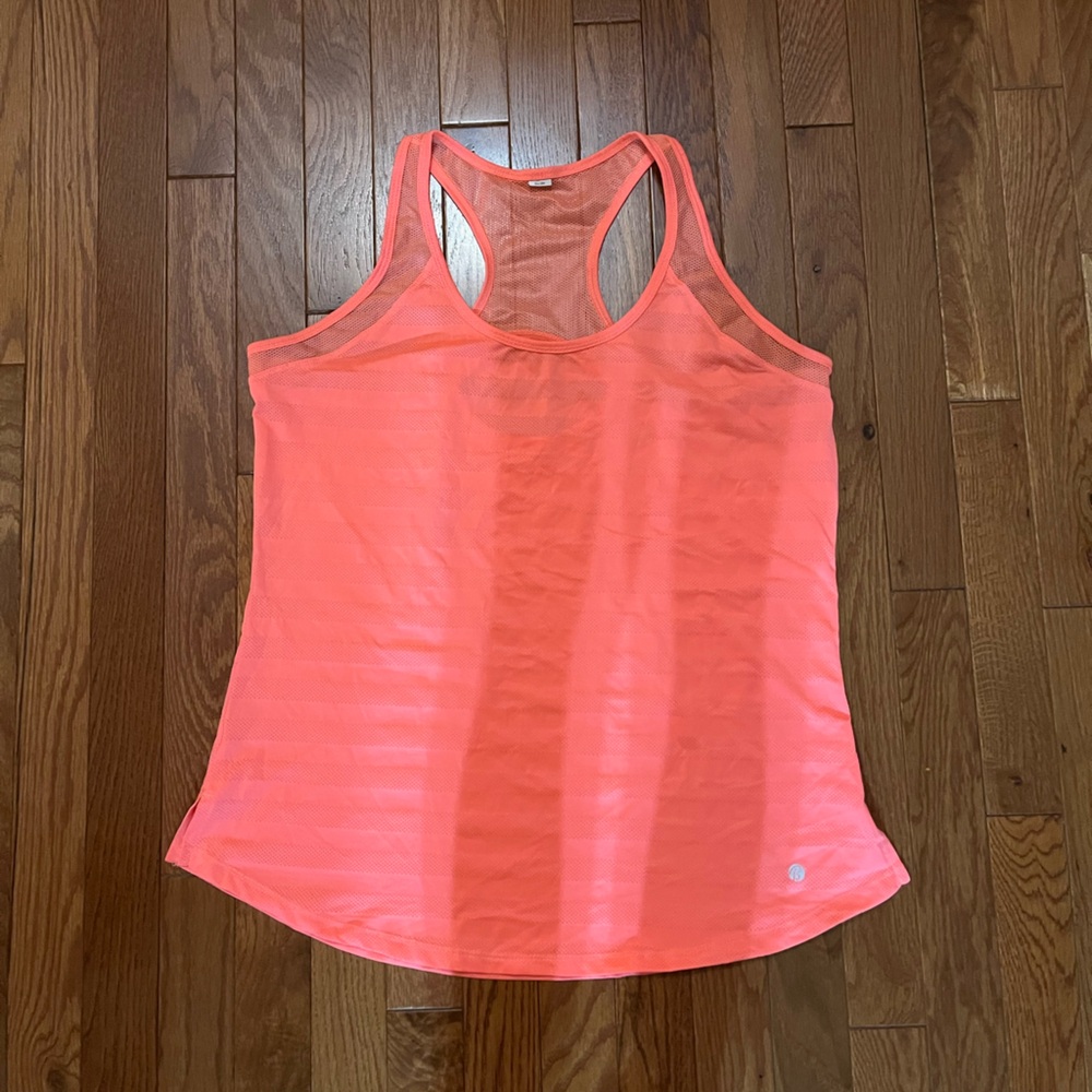Orange Athletic Tank Top Women's Size L